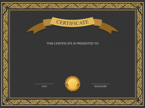 Certificate Template PNG
