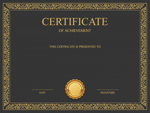 Certificate Template PNG