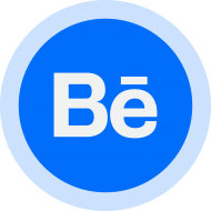 Circled Behance Logo PNG