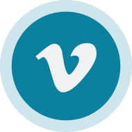 Circled Vimeo Logo PNG