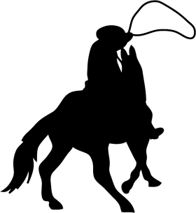 Cowboy Silhouette PNG