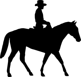 Cowboy Silhouette PNG
