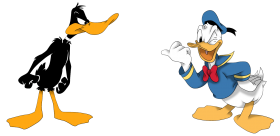 Daffy Duck Woth Donald PNG
