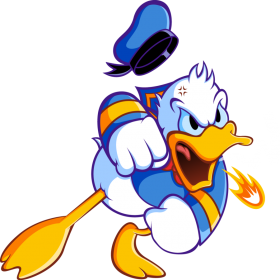 Donald Duck  Angry PNG
