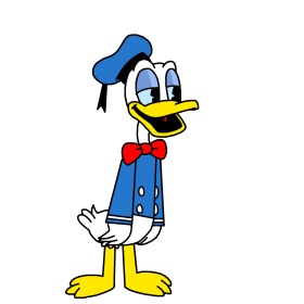 Donald Duck  Happy PNG
