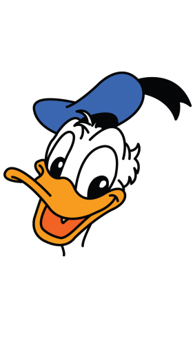 Donald Duck  Look PNG