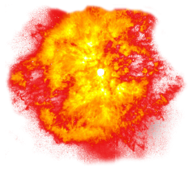 Fireball Flaming Explosion PNG
