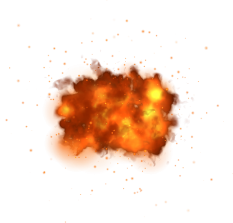 Spark Fire Explosion PNG