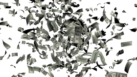 Falling Money PNG