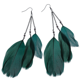 Feather Earrings PNG