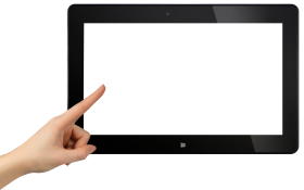 Finger Touch Tablet PNG