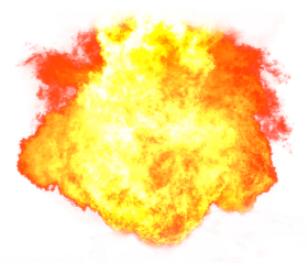 Large Fire Explosion PNG