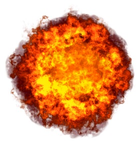 Big Fire Explosion  PNG