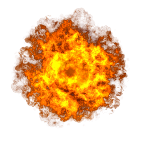 Flame Fire Explosion PNG