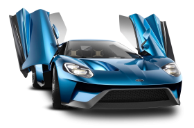 Ford Gt Blue Car PNG