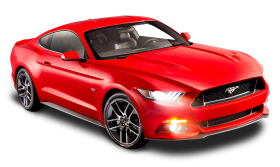 Ford Mustang Red Car PNG