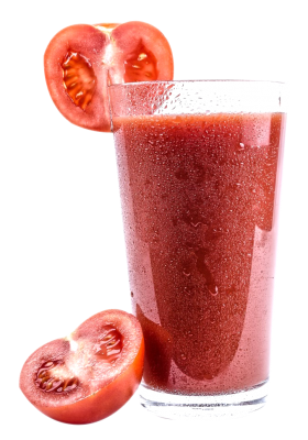 Fresh Tomato and Tomato Juice PNG