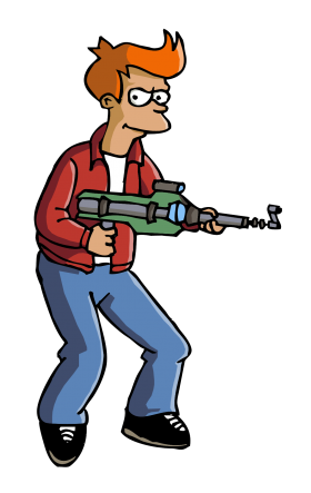 Futurama Fry Gun PNG