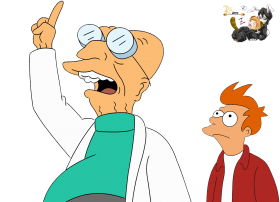 Futurama Fry Professor PNG
