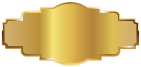 Gold  Label Template PNG