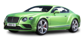 Green Bentley Continental GT4 Car PNG