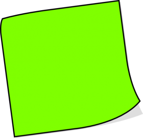 Green Sticky Notes PNG