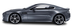 Grey Aston Martin V12 Vantage Luxury Car PNG
