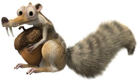 Ice Age Squirrel Glass PNG