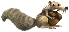 Ice Age Squirrel Glass PNG