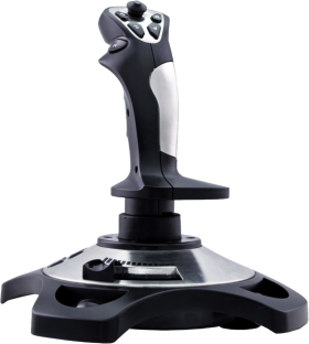 Black and Silver Joystick PNG
