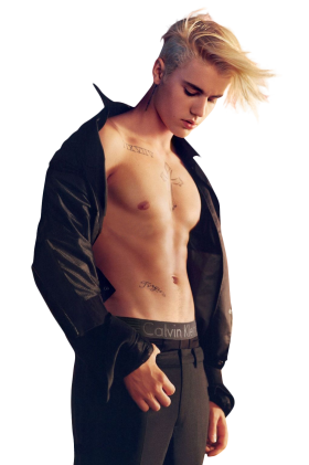 Justin Bieber and Calvin Klein PNG