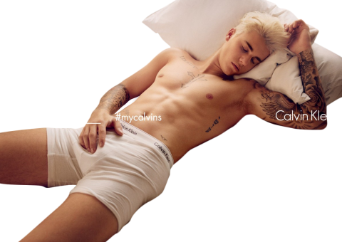 Justin Bieber and Calvin Klein PNG