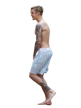 Justin Bieber in Underpants PNG