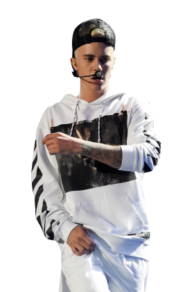 Justin Bieber on Stage PNG