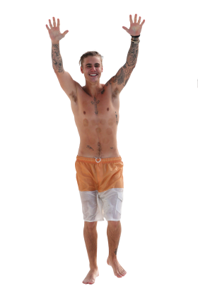 Justin Bieber Topless PNG