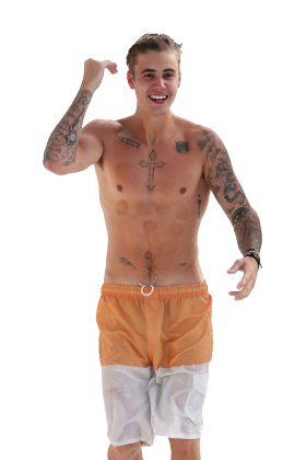 Justin Bieber Topless PNG