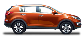 Kia Sportage Orange Car PNG
