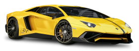 Lamborghini Aventador Yellow Car PNG