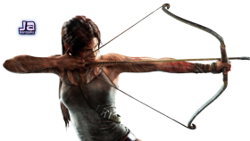 Lara Croft |  Tomb Raider  With Bow PNG