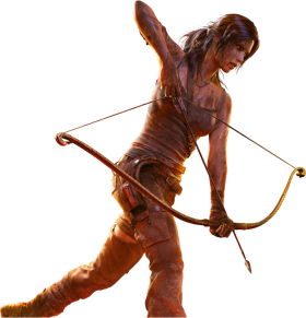 Lara Croft |  Tomb Raider  With Bow PNG