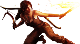 Lara Croft |  Tomb Raider  With Guns PNG