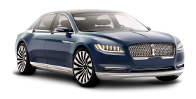 Lincoln Continental Blue Car PNG