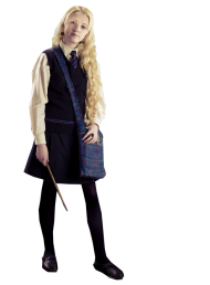 Luna with Magical Wand PNG