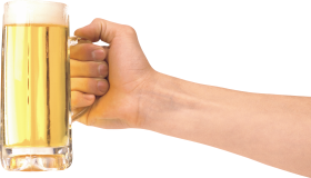 Man holding Beer PNG