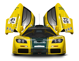 Mclaren P1 Gtr Front Car Yellow PNG