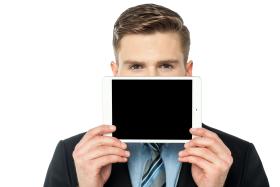 Men With Tablet PNG
