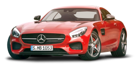 Mercedes AMG GT Red Car PNG