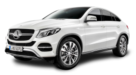 Mercedes Benz GLE Coupe White Car PNG