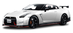 Nissan GT R NISMO White Car PNG