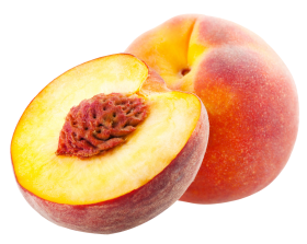 One and Half Peach PNG